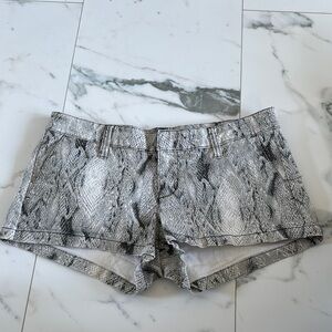 Hurley Gray Snake Print Women's Shorts